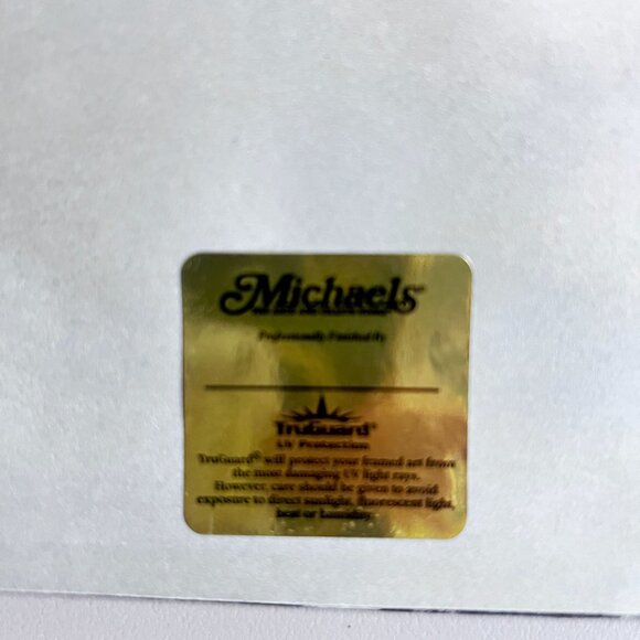 Vtg Asian Chinoiserie Bamboo & Birds Brush Painting on Silk In Black Gold Frame - Picture 12 of 15